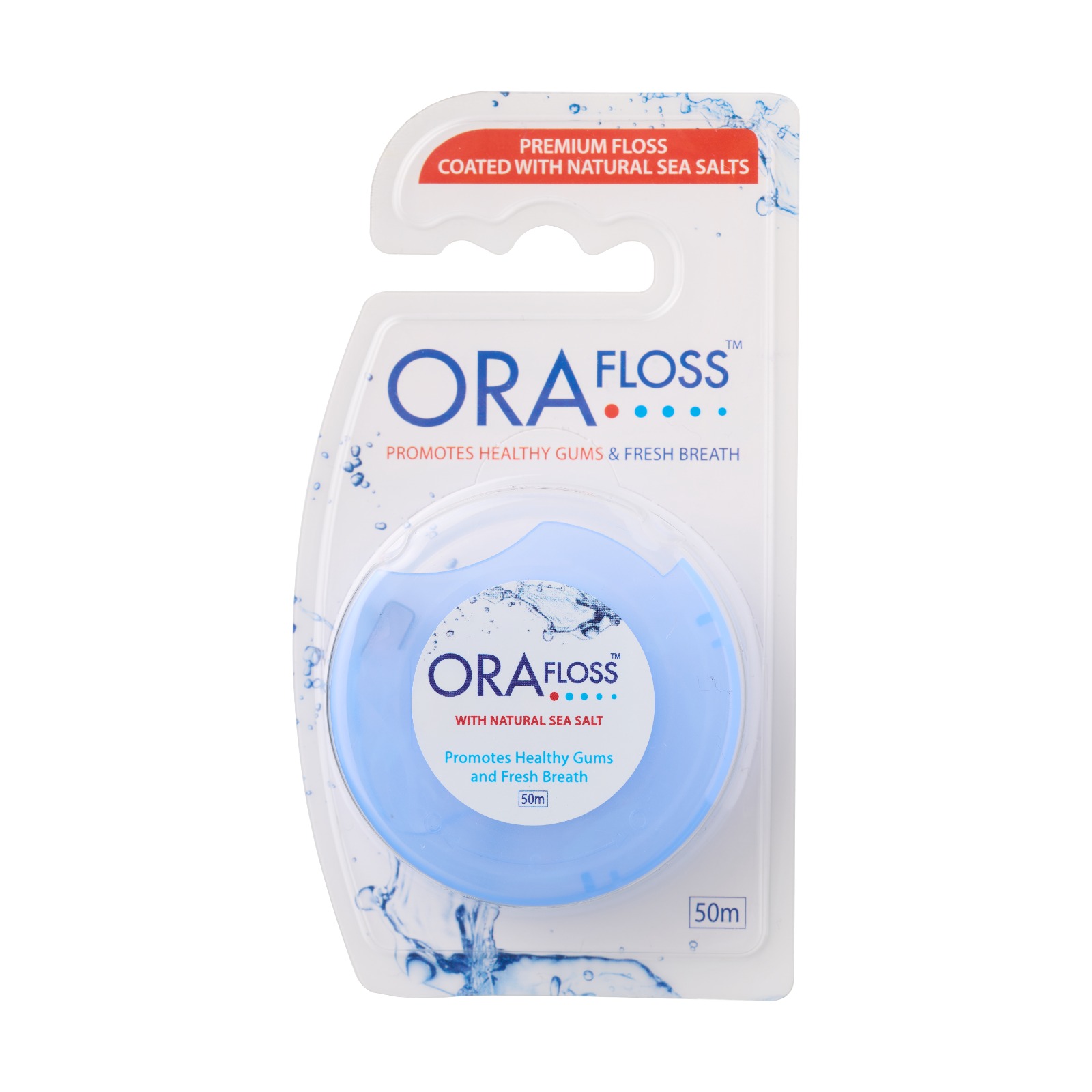 OraFloss premium dental floss packaging